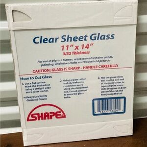 02 -11 in. x 14 in. x 3/32 Thick in. Clear Glass